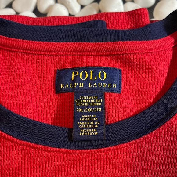 POLO RALPH LAUREN Thermal Pajama Shirt - Picture 4 of 4